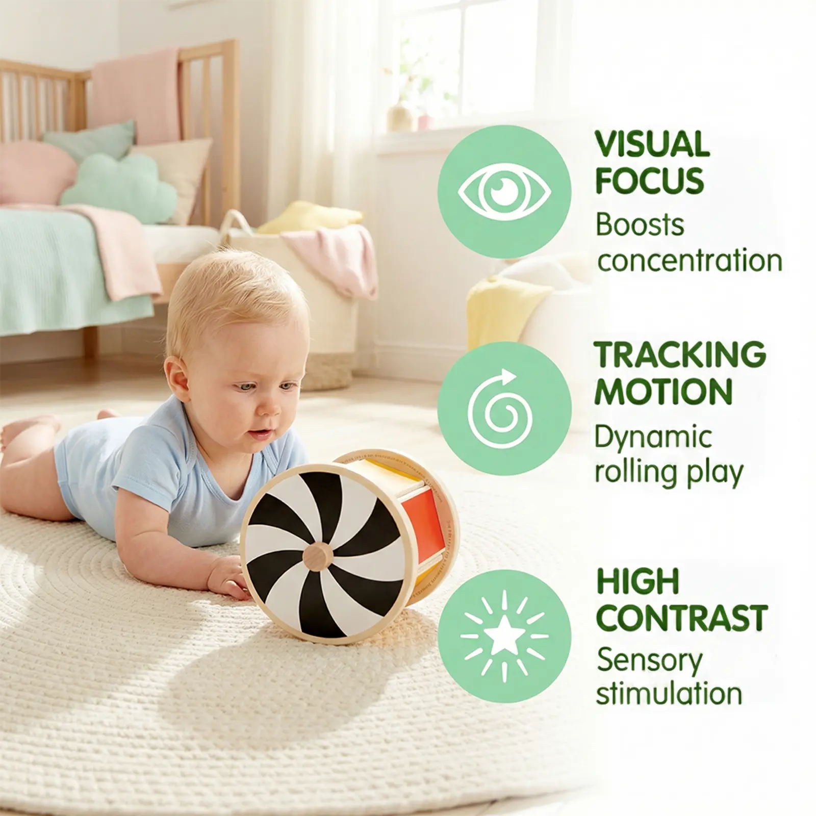 Hape Spinning Drum with Mirror Hape