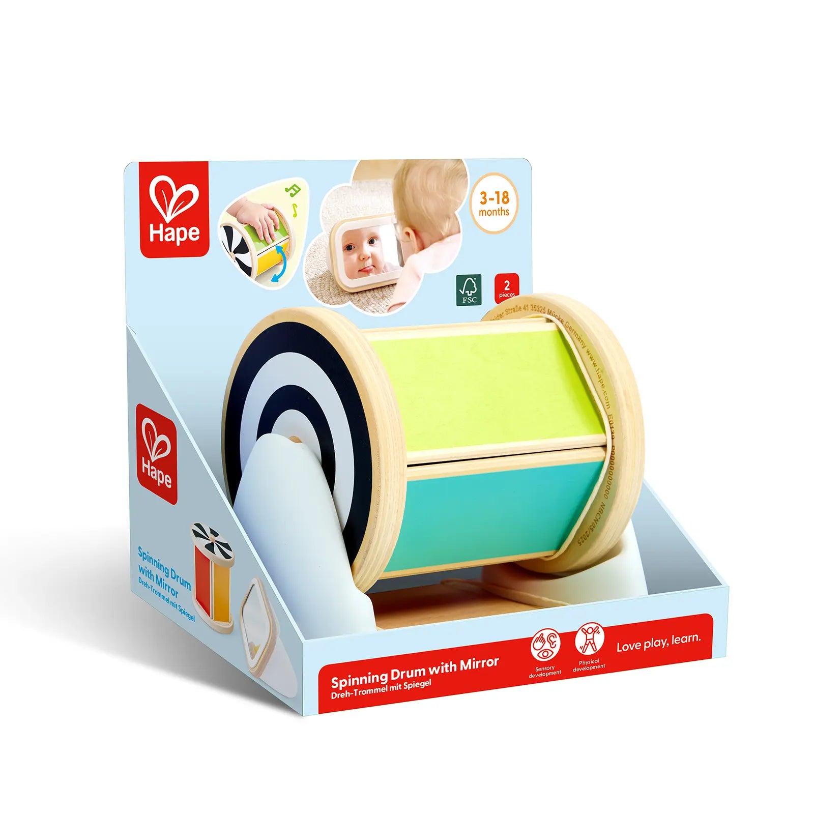 Hape Spinning Drum with Mirror Hape