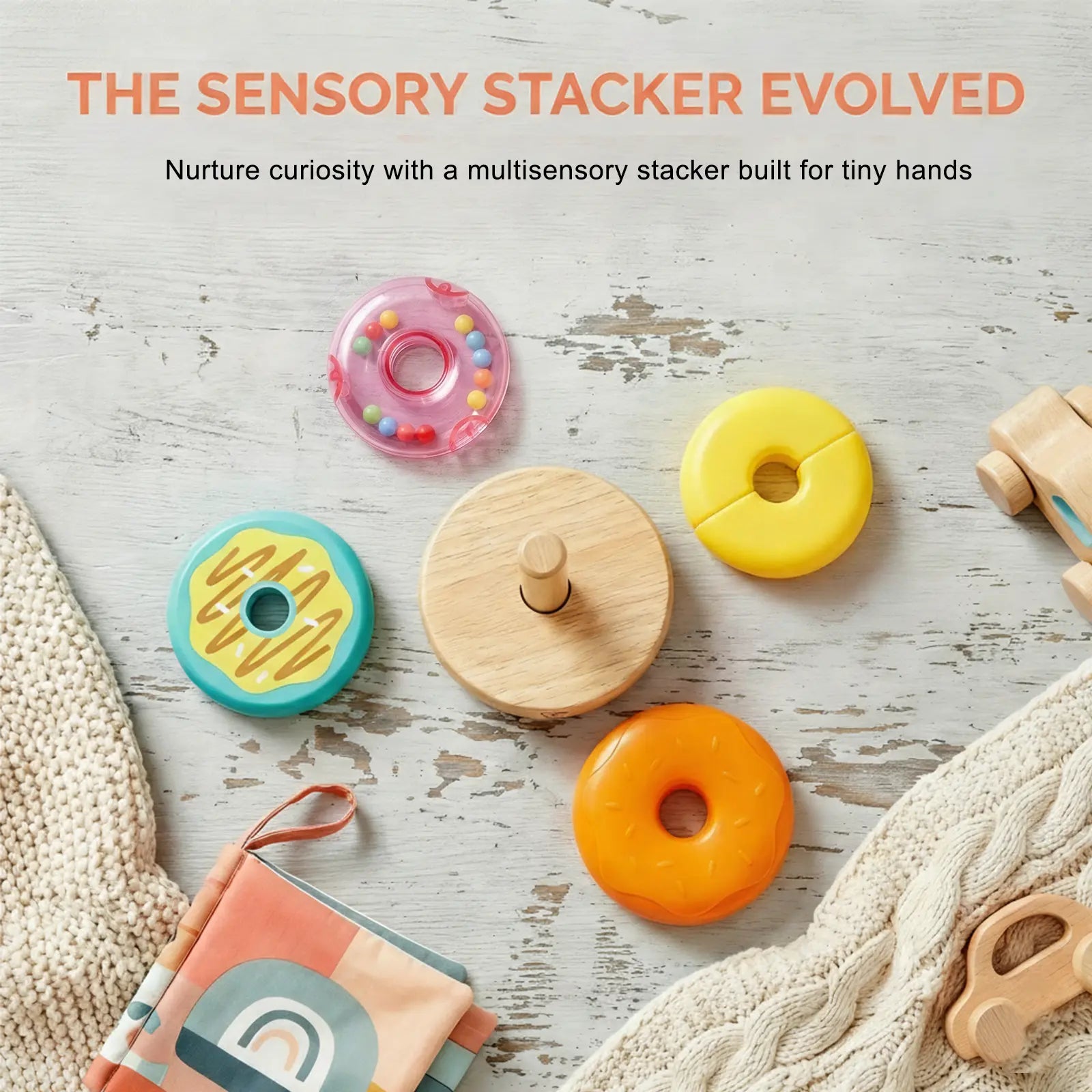Hape Stacking Donut Toy Hape
