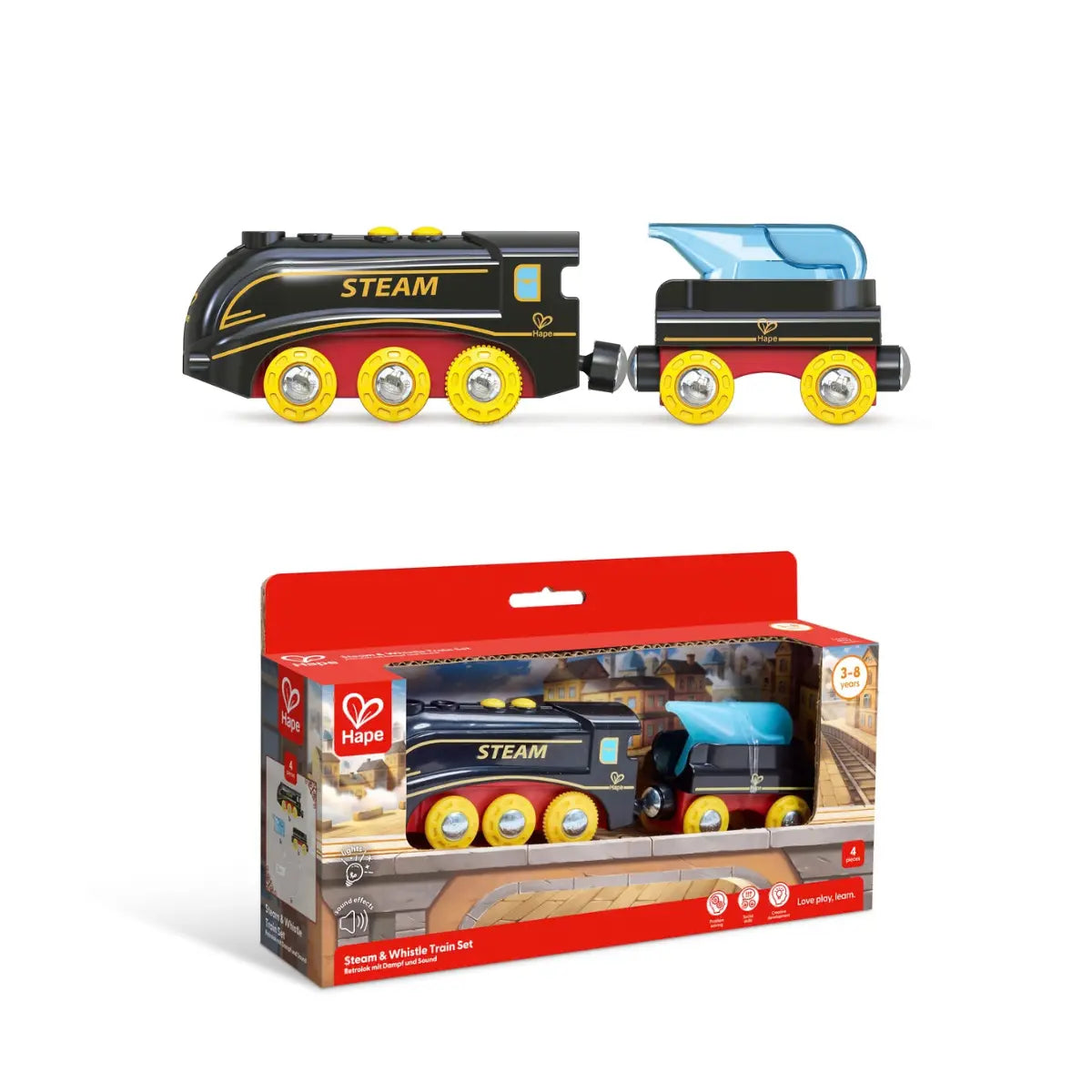 Hape Steam & Whistle Train Set Hape