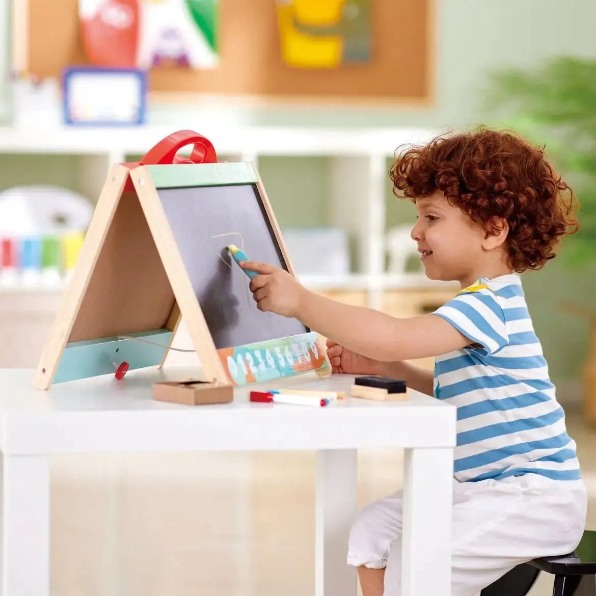  Toddler Easel, 3-in-1 Kids Art Easel Double-Sided