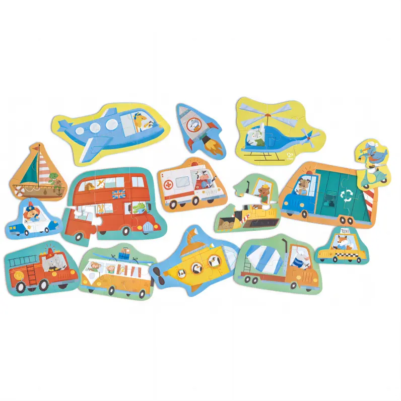 Hape Vehicle Level Up Puzzle Hape-Toy-Market