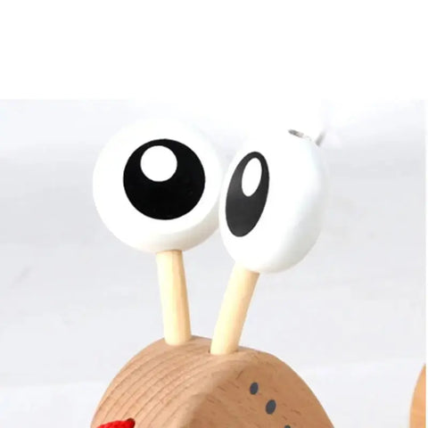Hape Walk-A-Long Snail Toddler Wooden Pull Toy