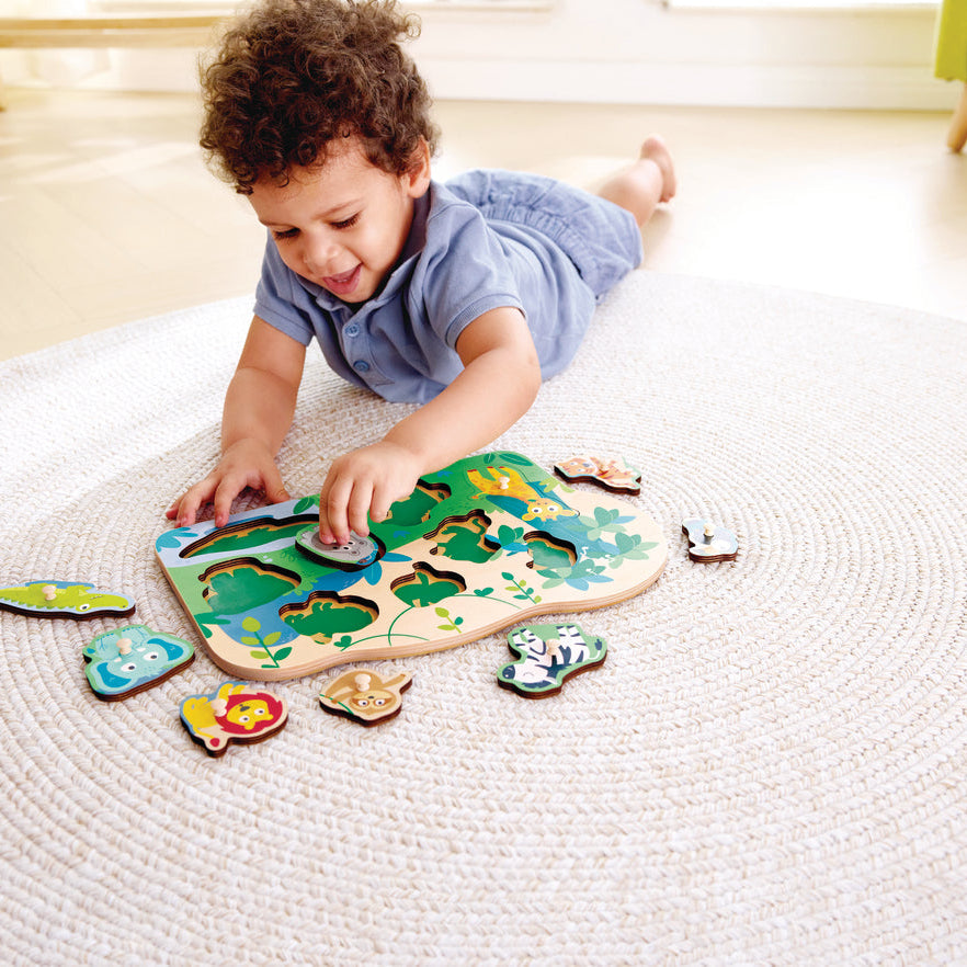 Hape Wild Animals Peg Puzzle - HapeToys