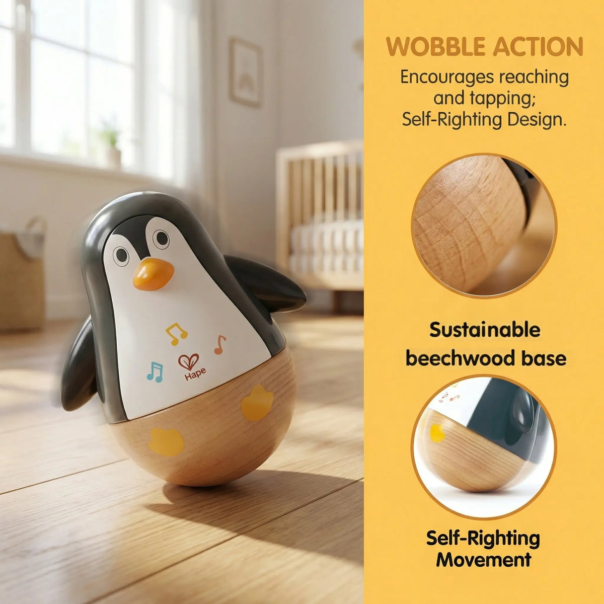 Hape Wobbling Penguin Family Hape