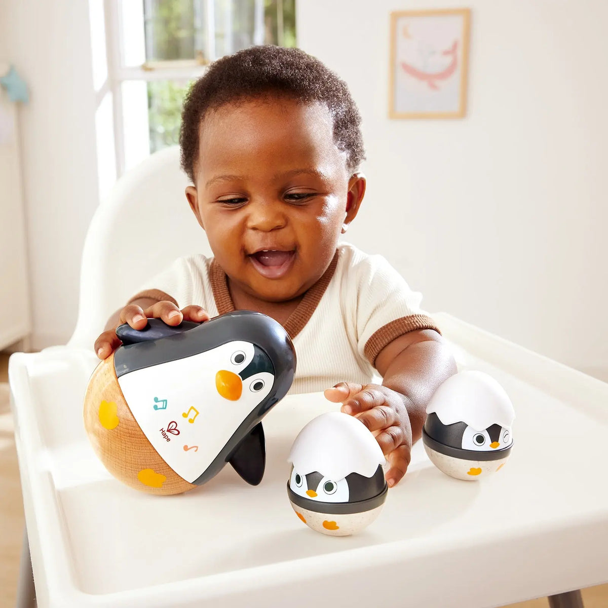 Hape Wobbling Penguin Family Hape