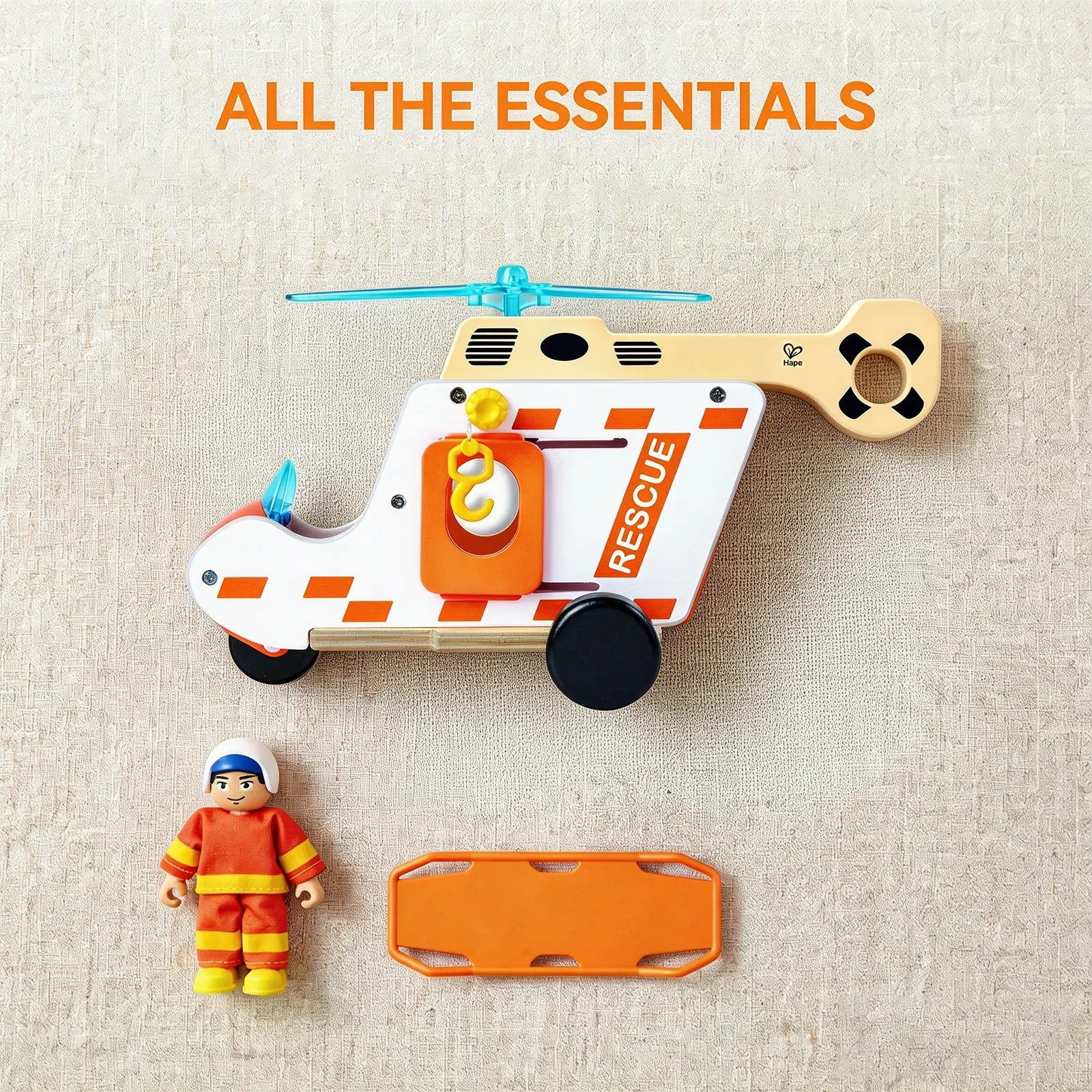 Hape 'To the Rescue' Helicopter Set Hape