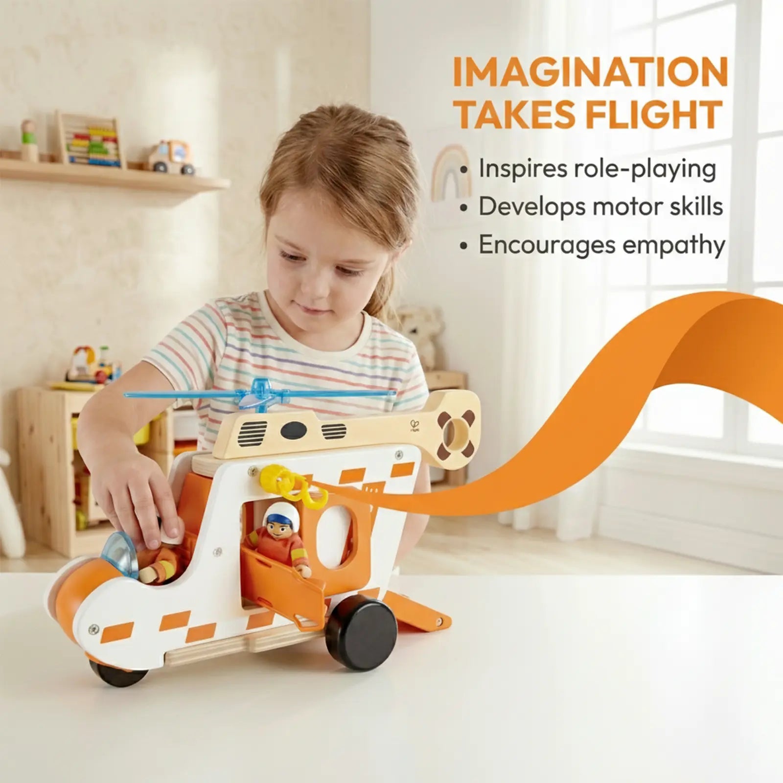 Hape 'To the Rescue' Helicopter Set Hape