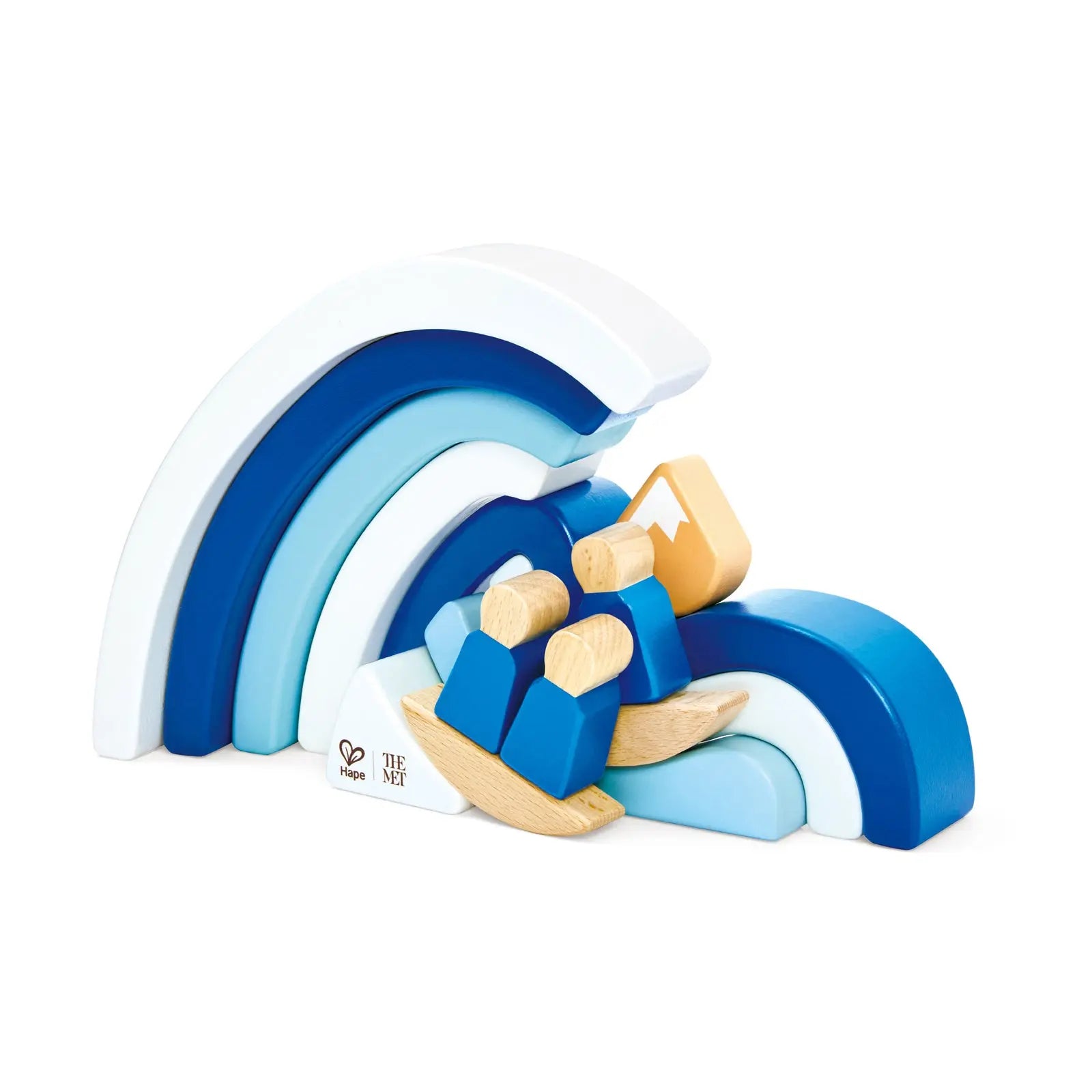 Hape x The Met Hokusai Great Wave – Art-Inspired Building Block Set for ...