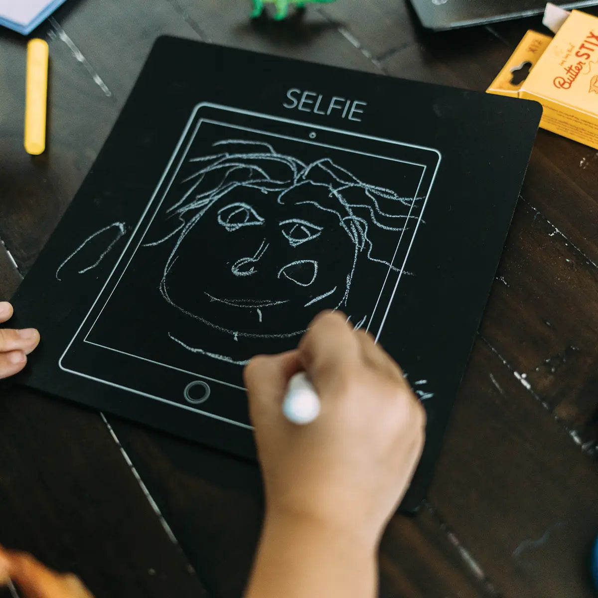 Jaq Jaq Bird Bored Board Set - Selfie with 4 pk ButterStix® in zipper pouch Jaq Jaq Bird