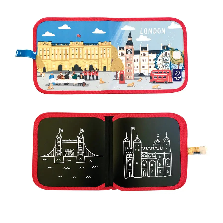 Jaq Jaq Bird Cities of Wonder Color It & Go erasable book - London Jaq Jaq Bird