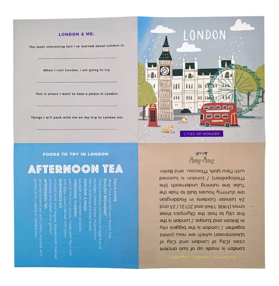 Jaq Jaq Bird Cities of Wonder Color It & Go erasable book - London Jaq Jaq Bird