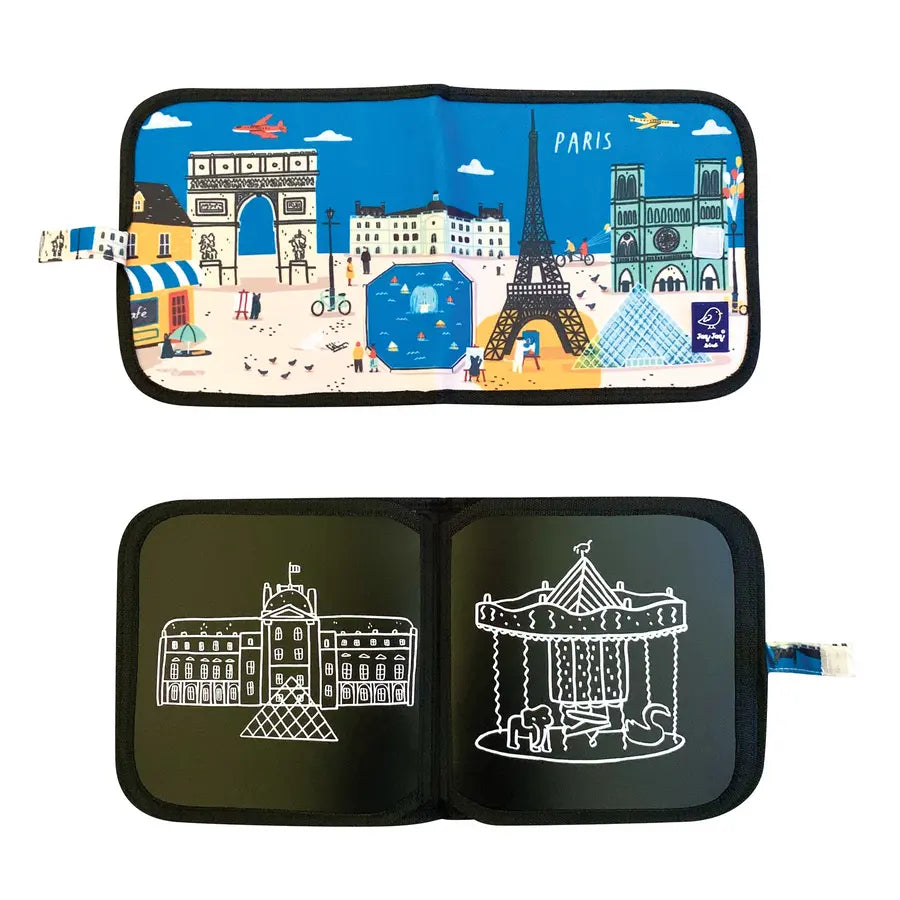 Jaq Jaq Bird Cities of Wonder Erasable Book Paris Jaq Jaq Bird