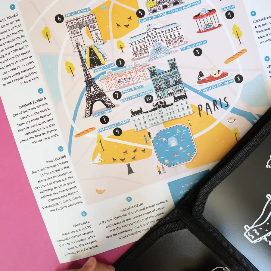 Jaq Jaq Bird Cities of Wonder Erasable Book Paris Jaq Jaq Bird