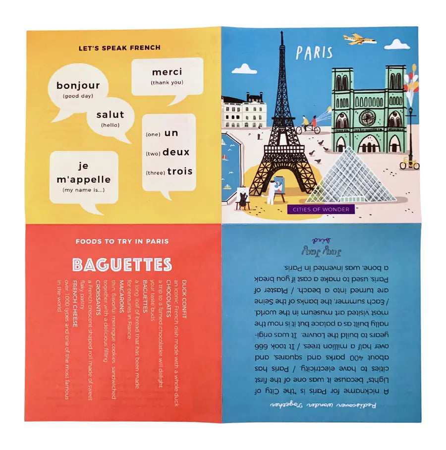 Jaq Jaq Bird Cities of Wonder Erasable Book Paris Jaq Jaq Bird