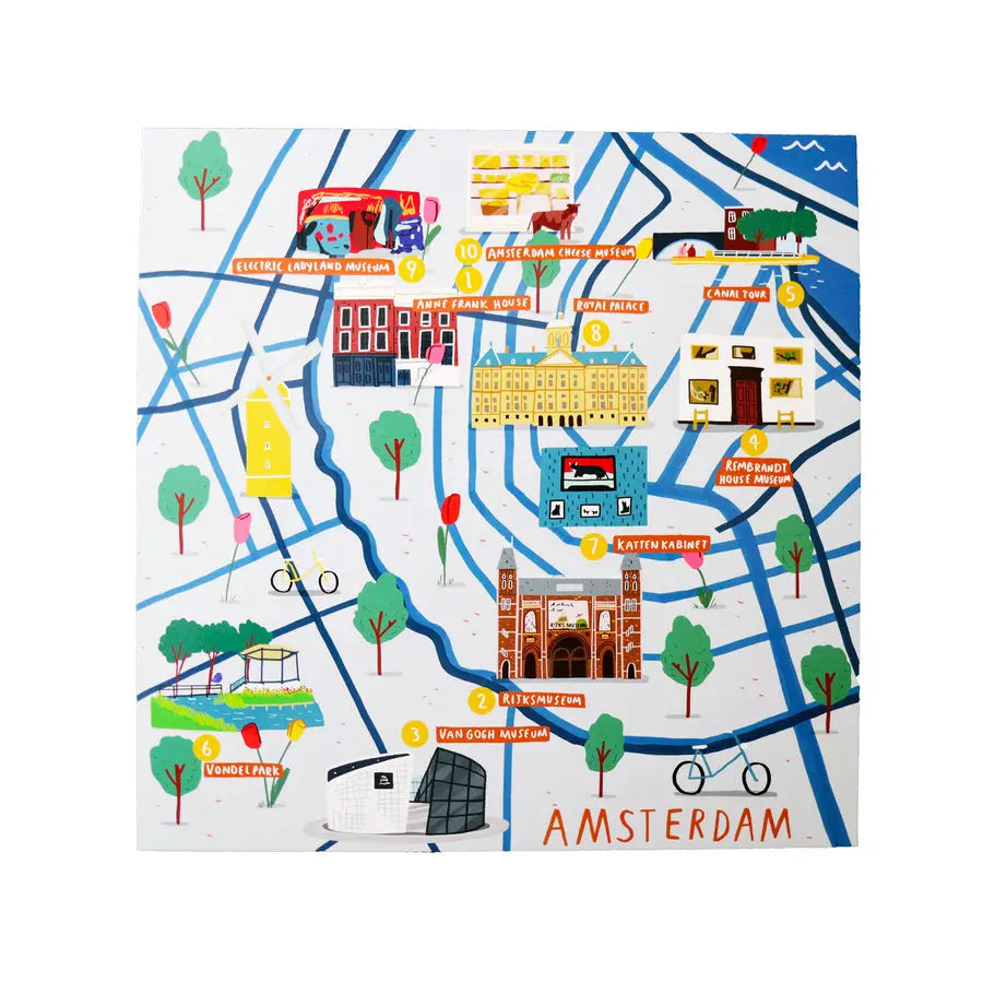Jaq Jaq Bird Cities of Wonder Stick It & Go Activity Set- Amsterdam Jaq Jaq Bird