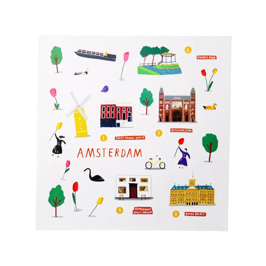 Jaq Jaq Bird Cities of Wonder Stick It & Go Activity Set- Amsterdam Jaq Jaq Bird