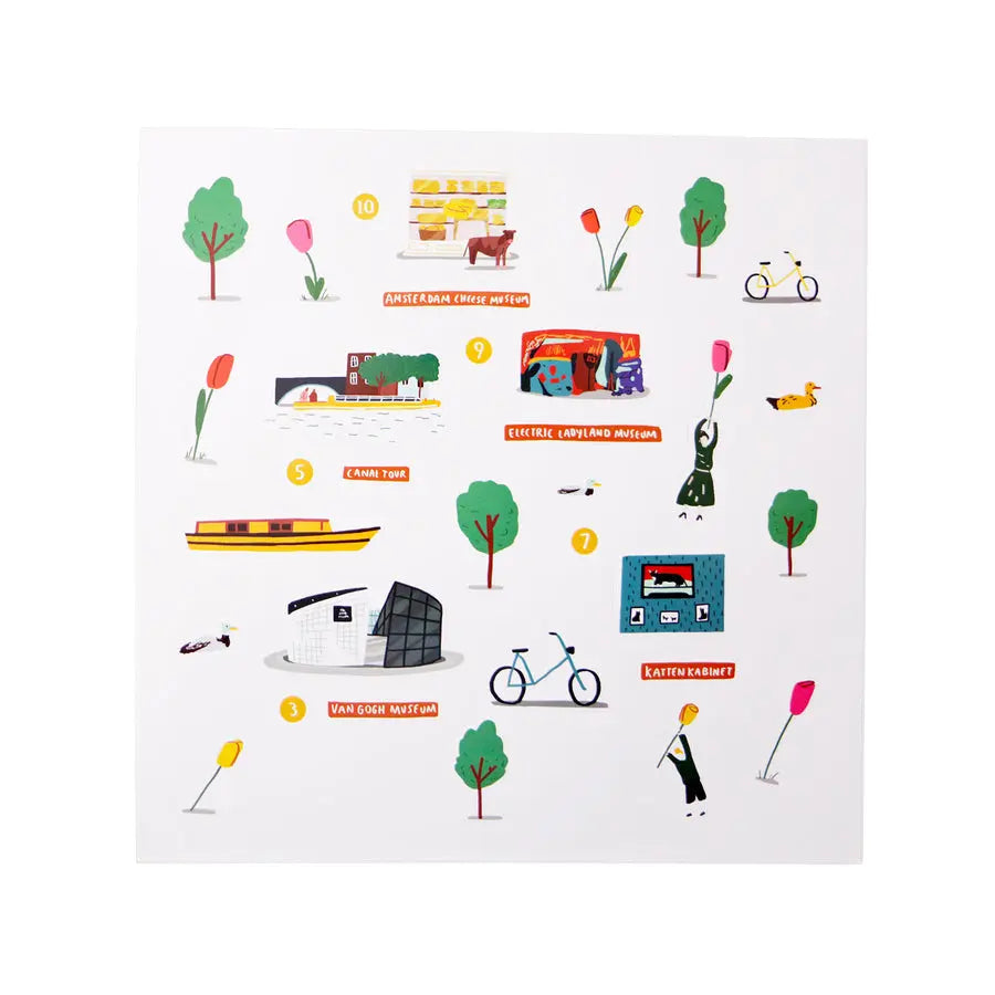 Jaq Jaq Bird Cities of Wonder Stick It & Go Activity Set- Amsterdam Jaq Jaq Bird