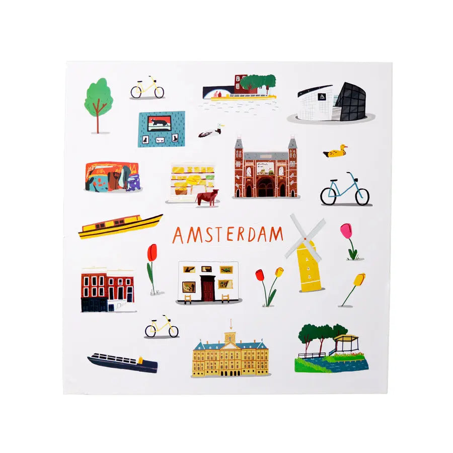 Jaq Jaq Bird Cities of Wonder Stick It & Go Activity Set- Amsterdam Jaq Jaq Bird