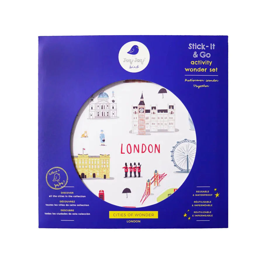 Jaq Jaq Bird Cities of Wonder Stick It & Go Activity Set-  London Jaq Jaq Bird