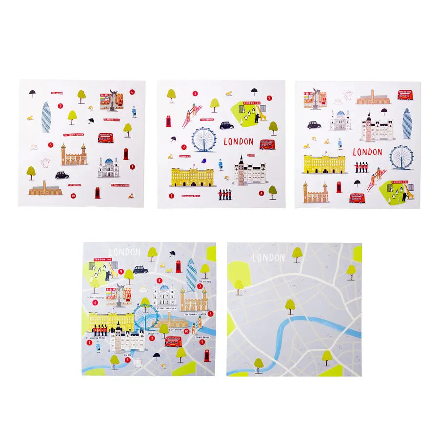 Jaq Jaq Bird Cities of Wonder Stick It & Go Activity Set-  London Jaq Jaq Bird