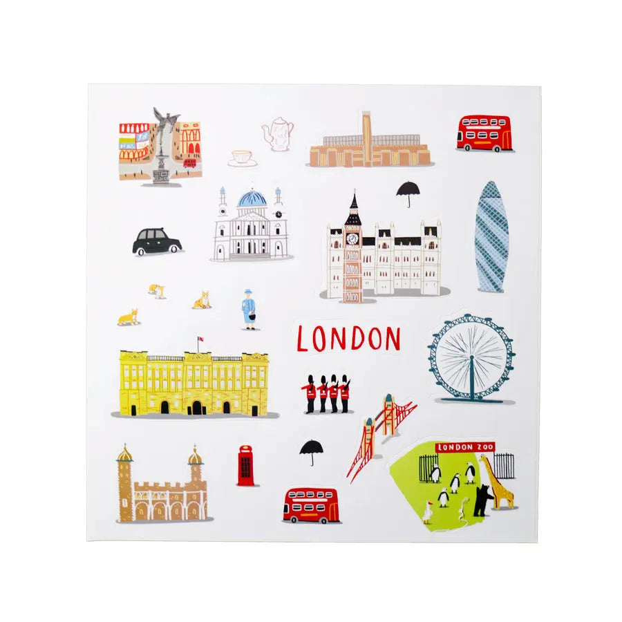 Jaq Jaq Bird Cities of Wonder Stick It & Go Activity Set-  London Jaq Jaq Bird