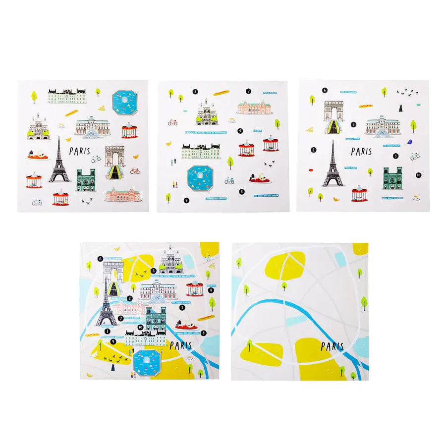 Jaq Jaq Bird Cities of Wonder Stick It & Go Activity Set-  Paris Jaq Jaq Bird