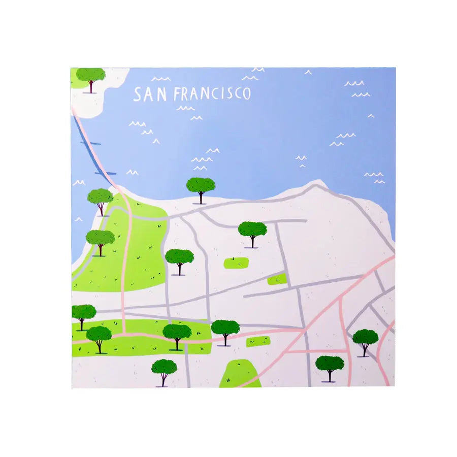 Jaq Jaq Bird Cities of Wonder Stick It & Go Activity Set- San Francisco Jaq Jaq Bird
