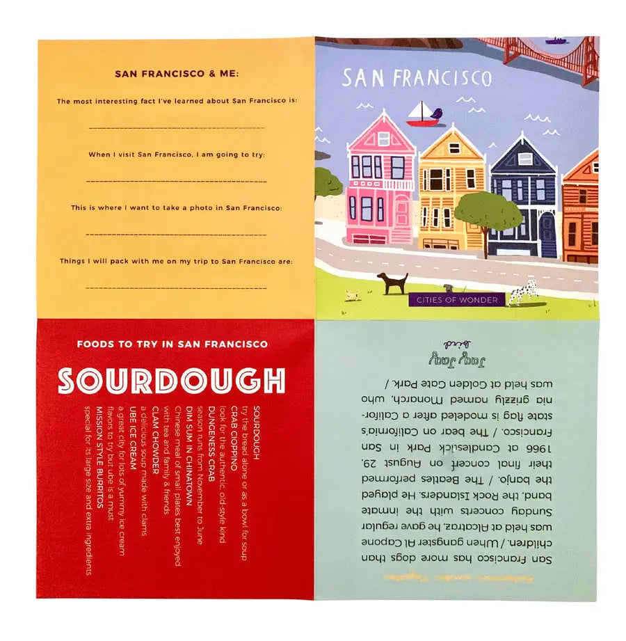 Jaq Jaq Bird Cities of Wonder erasable book San Francisco Jaq Jaq Bird