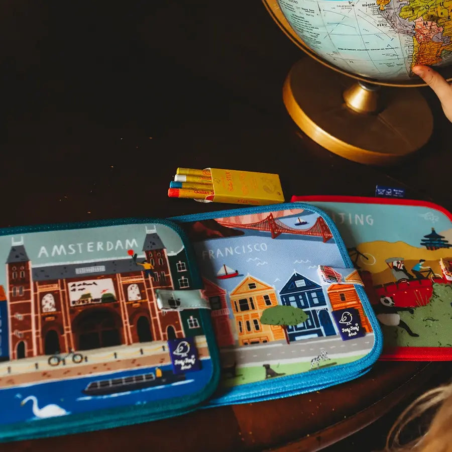Jaq Jaq Bird Cities of Wonder erasable book San Francisco Jaq Jaq Bird