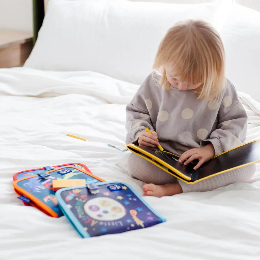 Jaq Jaq Bird Doodle It & Go erasable book - Hello, World! Solar System Jaq Jaq Bird