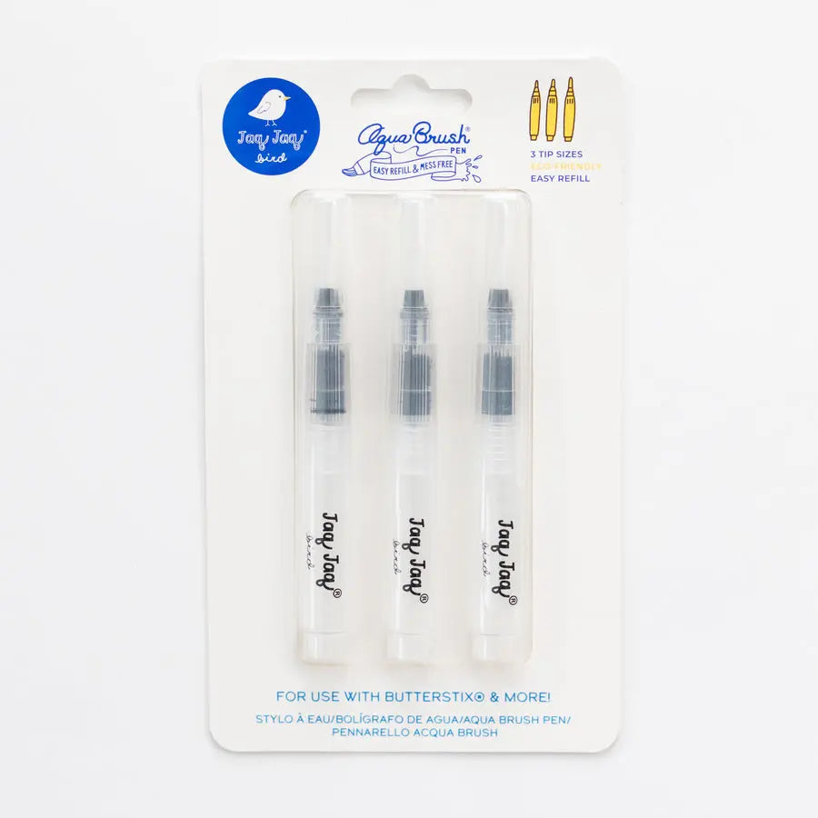 Jaq Jaq Bird Grab N Go - Aqua Brush Pen 3 Pk Jaq Jaq Bird