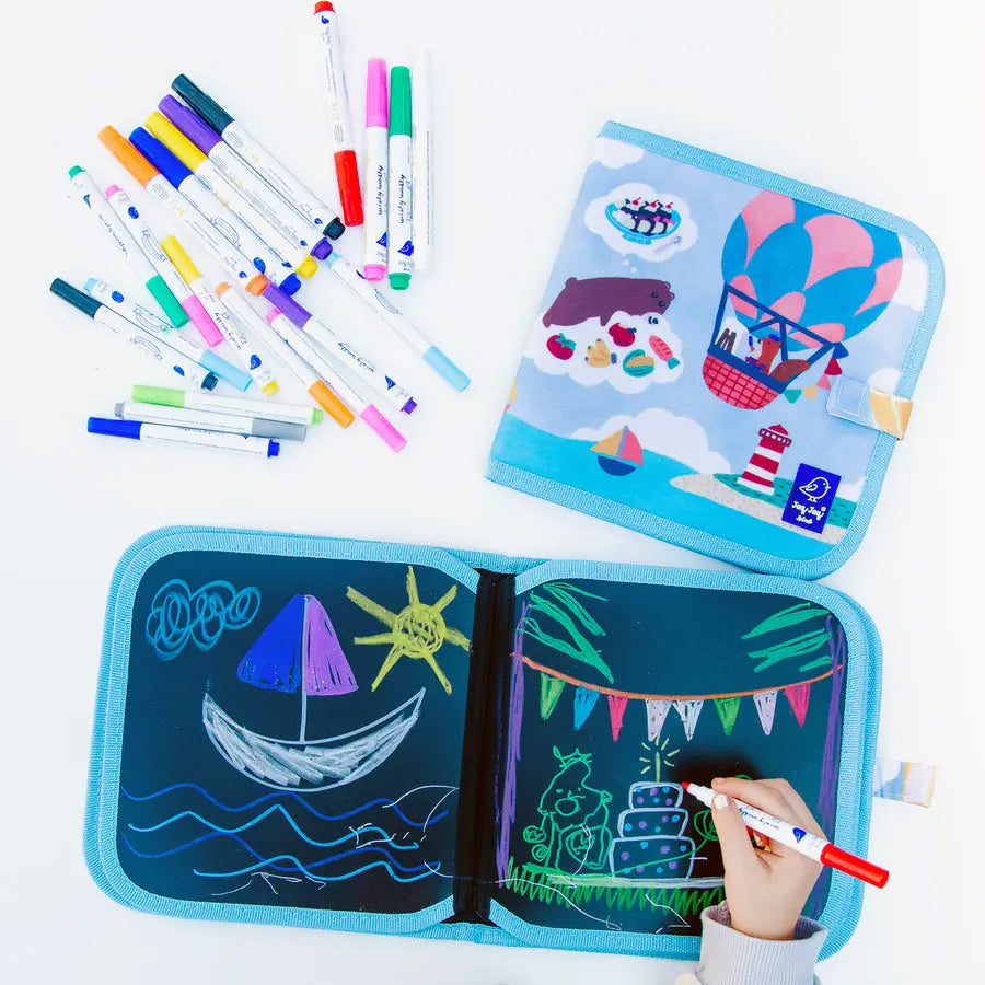 Jaq Jaq Bird Jaq Jaq Bird  erasable book - Hot Air Balloons Jaq Jaq Bird