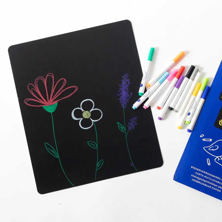 Jaq Jaq Bird Reusable and Erasable Chalk Paper 10 pcs Jaq Jaq Bird