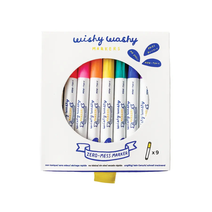 Jaq Jaq Bird Washable Dry Erase and Window Markers 9 pcs Jaq Jaq Bird
