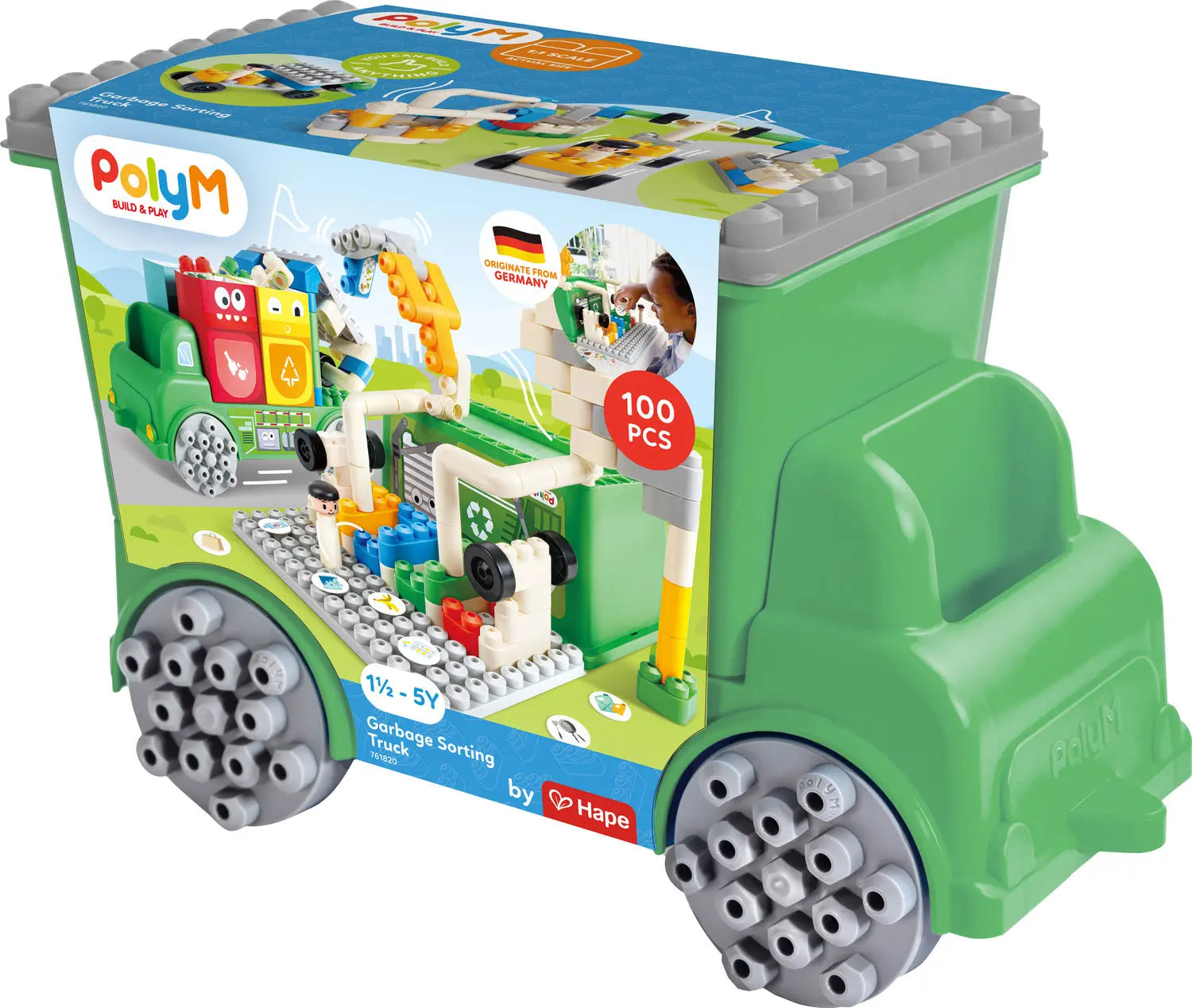 PolyM Garbage Sorting Truck - HapeToys