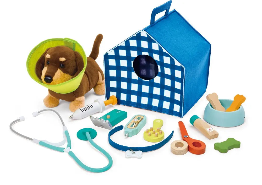 Puppy Care Clinic Vet Set Hape-Toy-Market