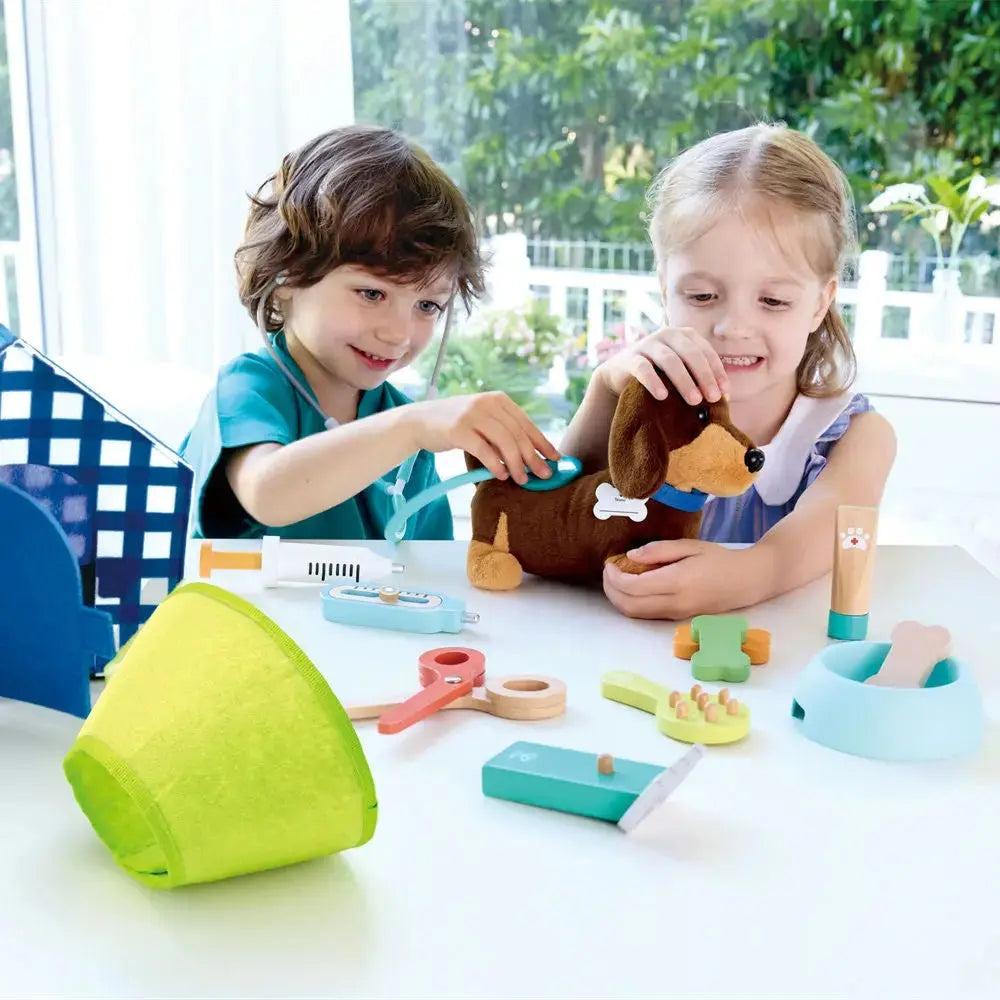 Puppy Care Clinic Vet Set Hape-Toy-Market