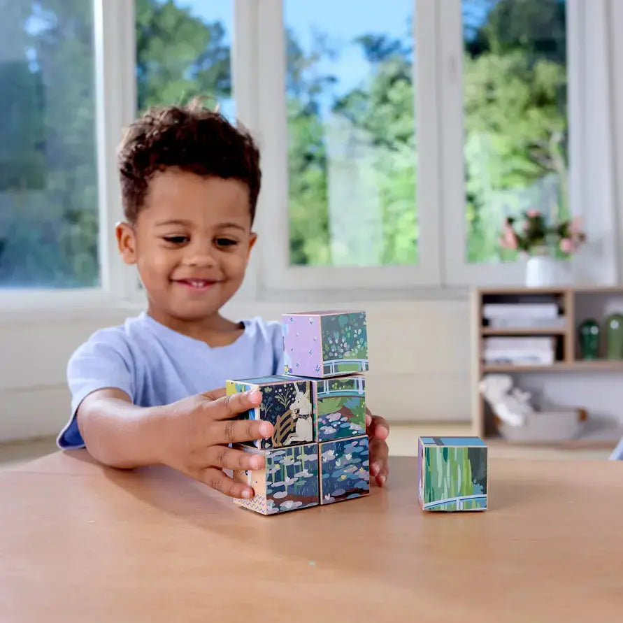 Hape x The Met 6-in-1 Art Puzzle Cubes – Turn & Match Iconic Works