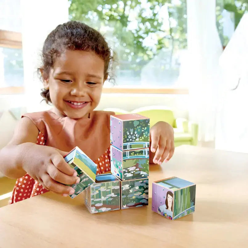 Hape x The Met 6-in-1 Art Puzzle Cubes – Turn & Match Iconic Works