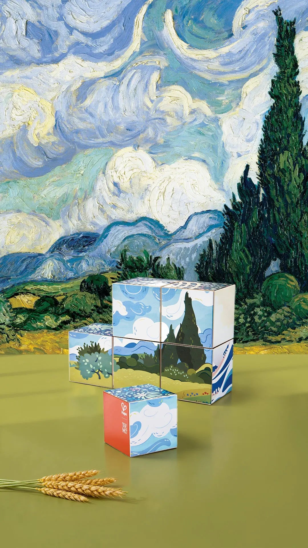 Met Opera Puzzle Hape x The Met 6-in-1 Art Puzzle Cubes – Turn & Match Iconic Works of ...