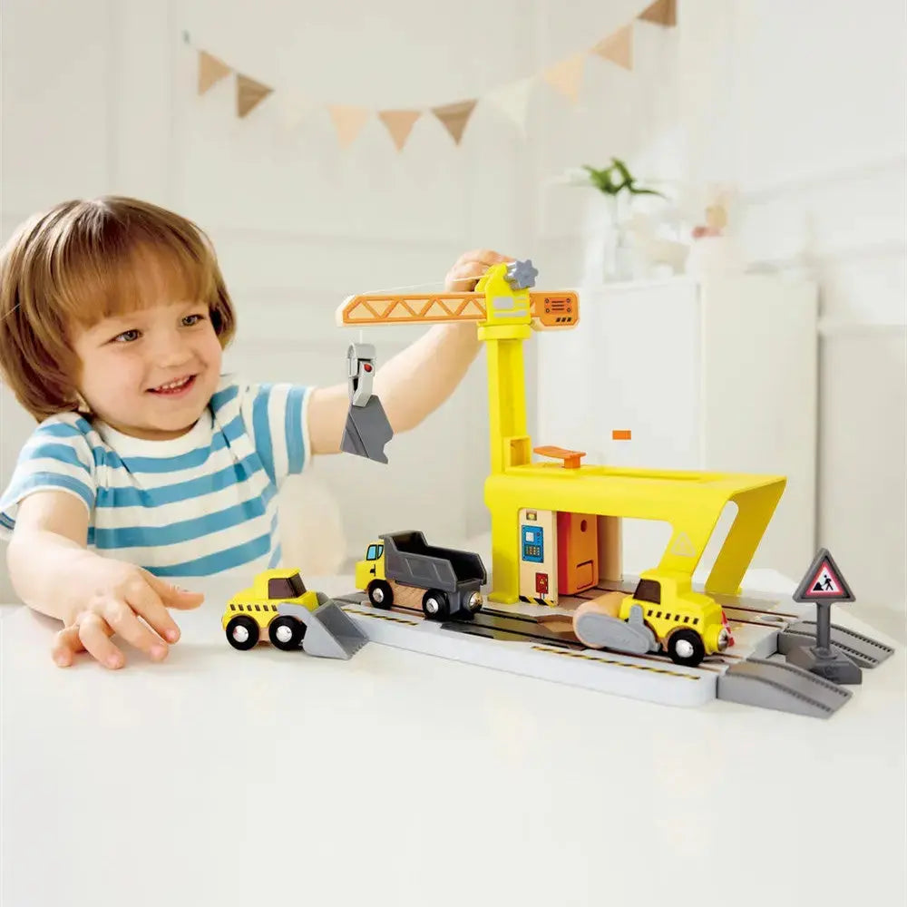 Railway Crane Construction Hape-Toy-Market