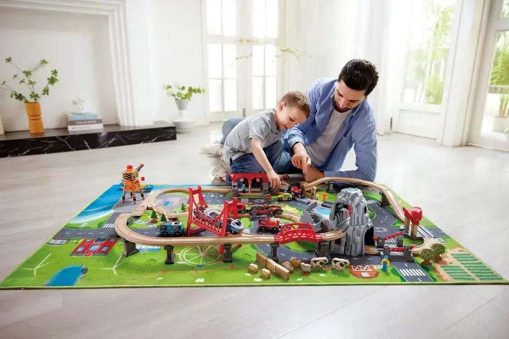 Railworld Discovery Mat Hape-Toy-Market