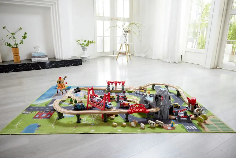 Railworld Discovery Mat Hape-Toy-Market