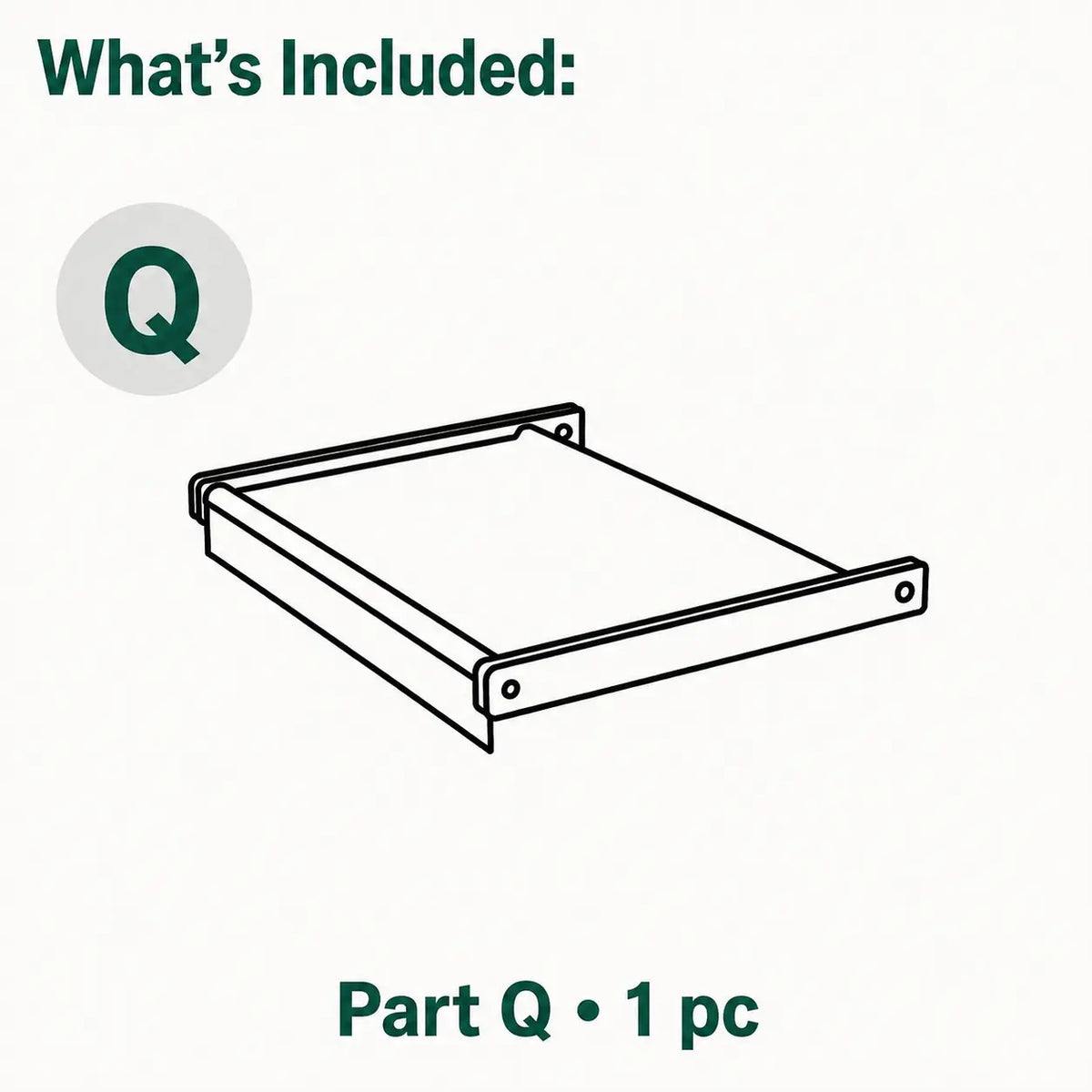 Replacement Awning (Part Q) for Doll Family Mansion (E3405)