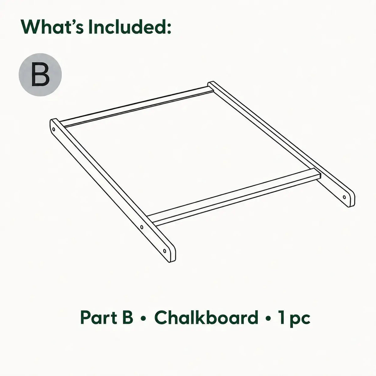 Replacement Chalkboard (Part B) for All-in-One Easel (E1010B)