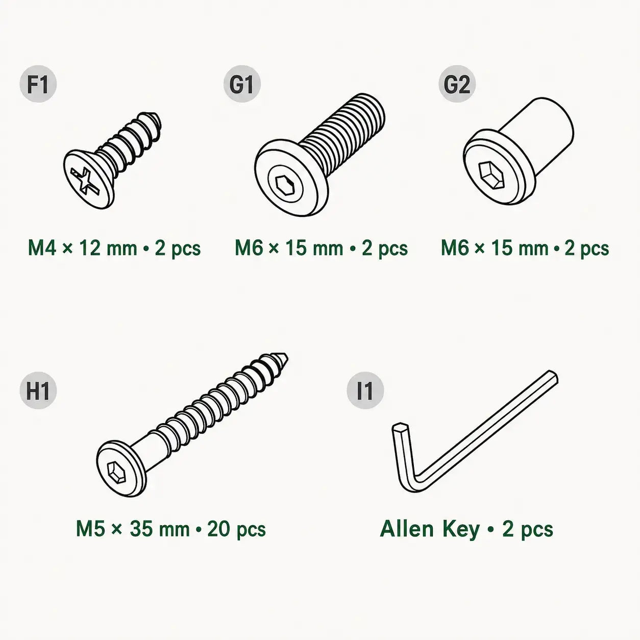 Replacement Hardware Pack for Family Mansion Dollhouse (E3405)
