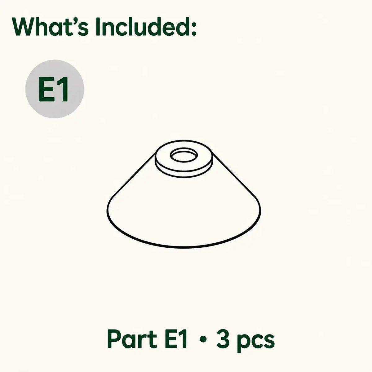 Replacement Light Shades (Part E1) for Doll Family Mansion (E3405)