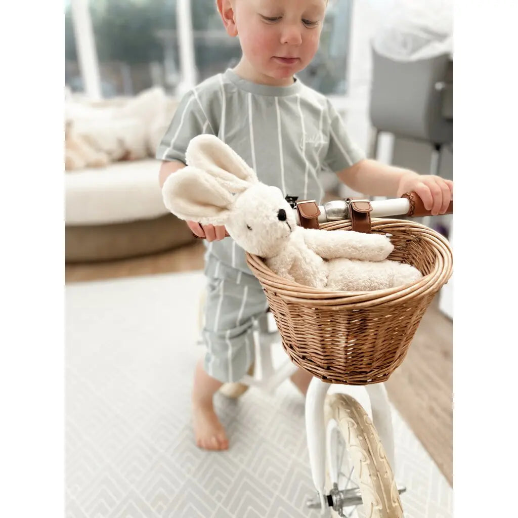 Senger Floppy Organic Cotton White Rabbit, Small 12" Senger