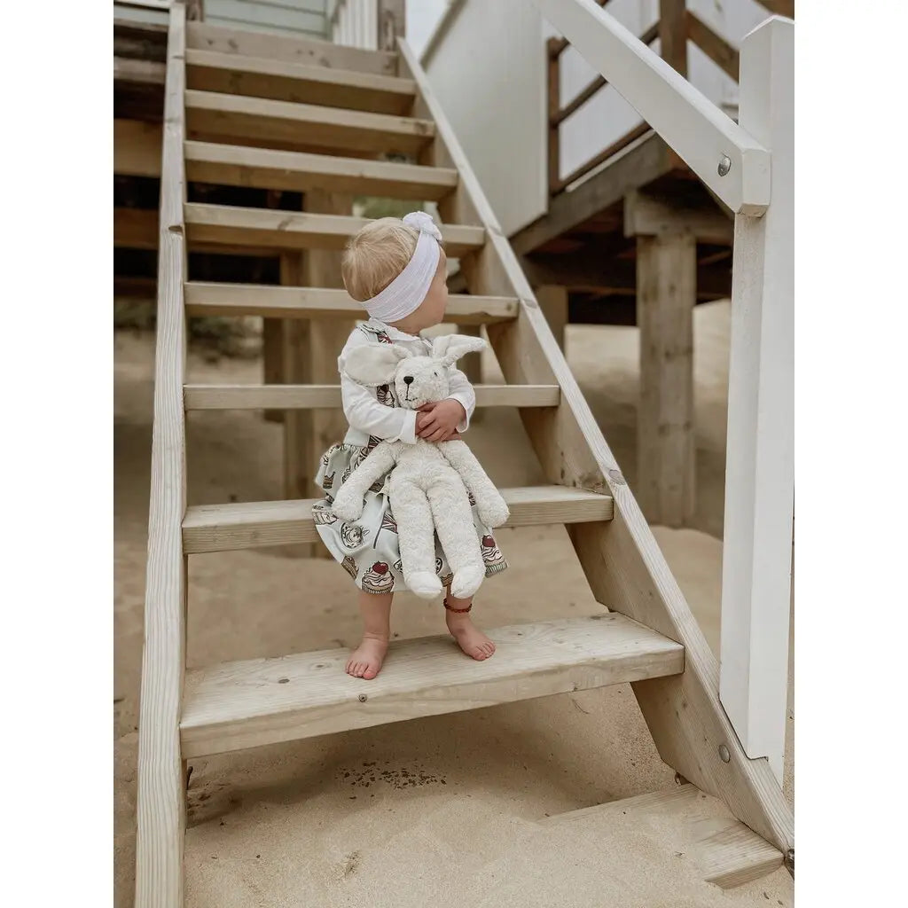 Senger Organic Cotton Floppy Rabbit,  Large 16" white Senger